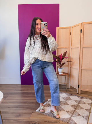 Maeve Patchwork Crewneck