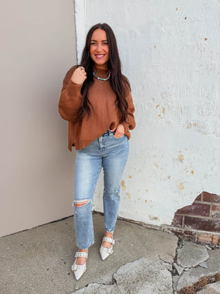 Nellie Sweater-Caramel