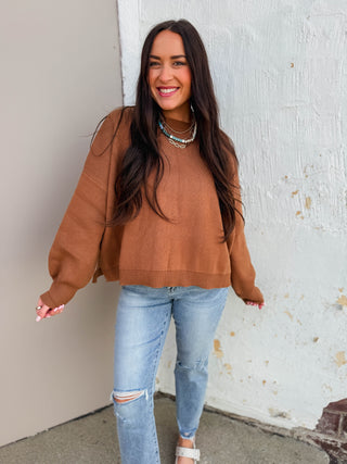 Nellie Sweater-Caramel