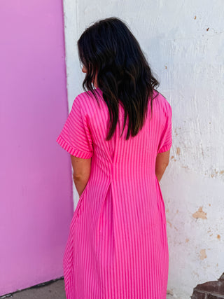 Pretty In Pink Midi Dress