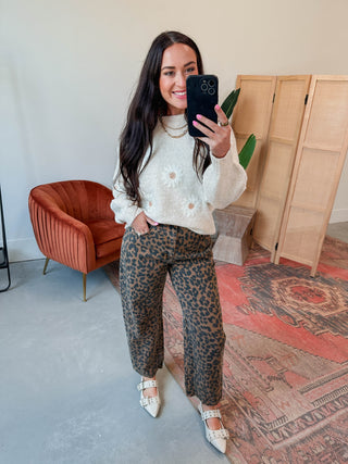 Rowan Leopard Barrel Pants