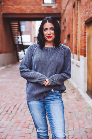 Regina Sweater-Navy