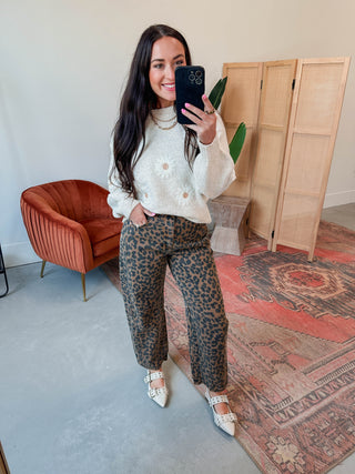Rowan Leopard Barrel Pants