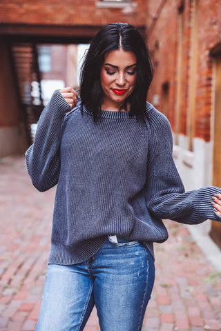 Regina Sweater-Navy