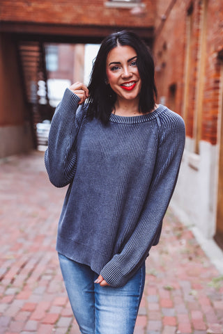 Regina Sweater-Navy