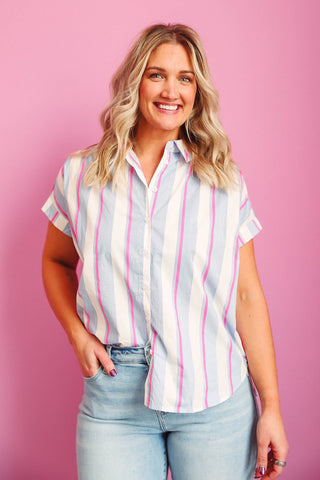 Phoebe Striped Button Down