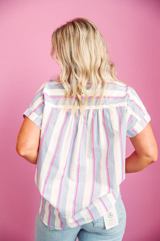 Phoebe Striped Button Down