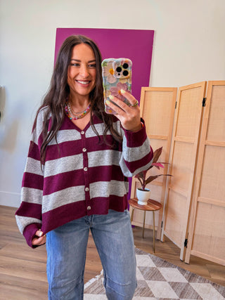 Kollins Striped Cardigan