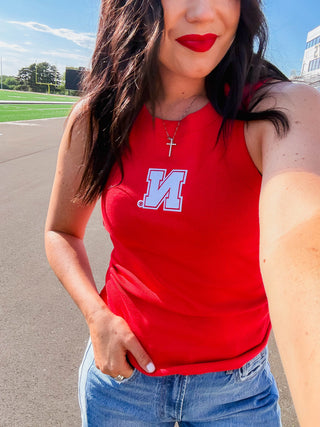 Nebraska Logo Patch Tank