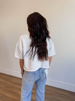 Simply Essential Knit Top-Off White