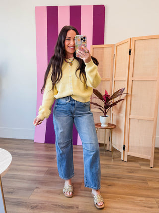 Delaney Cardigan-Yellow