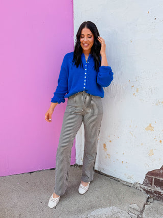 Delaney Cardigan-Cobalt