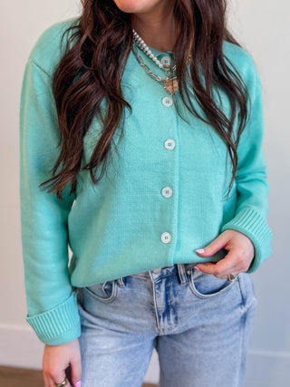 Kenzie Cardigan-Aqua