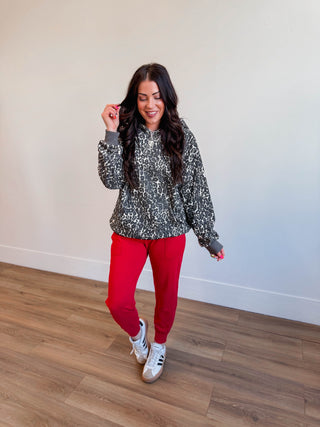 On The Go Joggers-Red