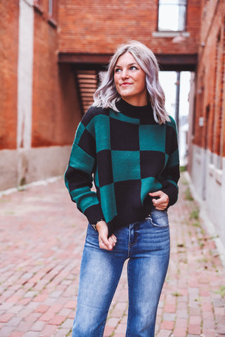 Jordie Checkered Sweater