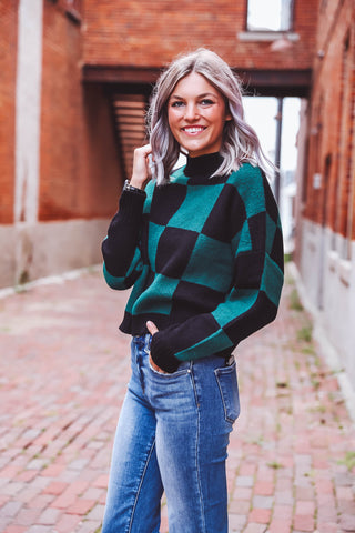 Jordie Checkered Sweater