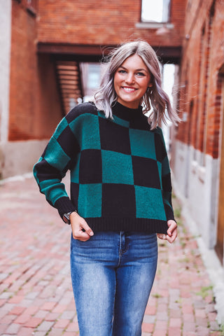 Jordie Checkered Sweater