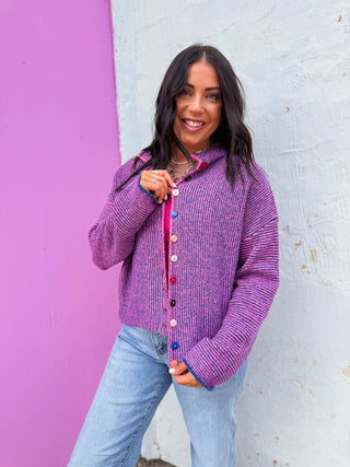 Rae Striped Cardigan