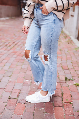 Allison High Rise Straight Leg Denim