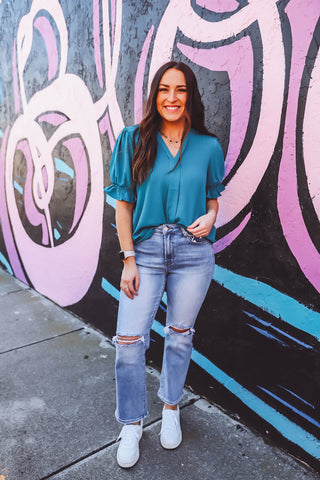 Mandy Top-Teal