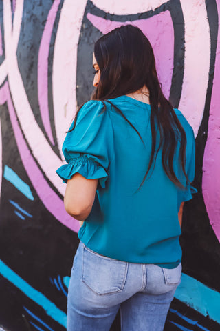 Mandy Top-Teal