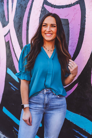 Mandy Top-Teal