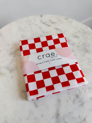 Ruby: Double-sided Hand Towel-crae Home