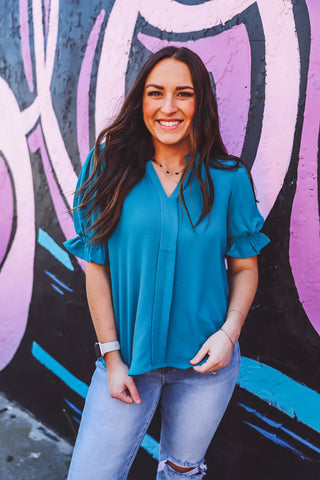 Mandy Top-Teal