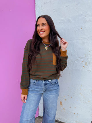 Nolan Striped Pullover