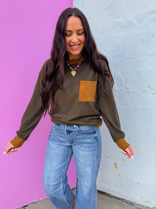 Nolan Striped Pullover