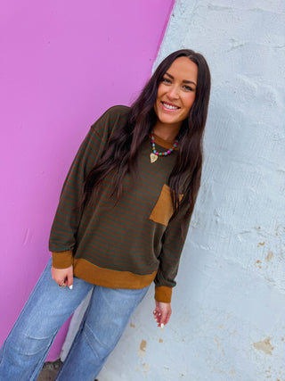 Nolan Striped Pullover