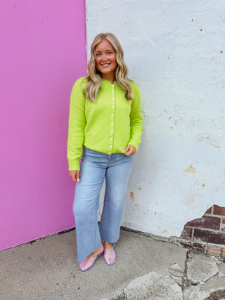 Sylvie Cardigan-Lime