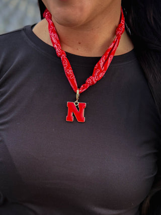Nebraska Cornhuskers Logo Bandana Scarf Necklace