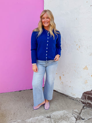 Sylvie Cardigan-Royal Blue