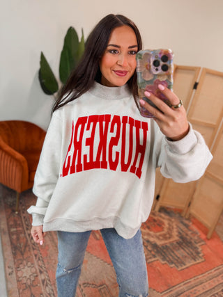 Huskers Mock Neck Sweatshirt