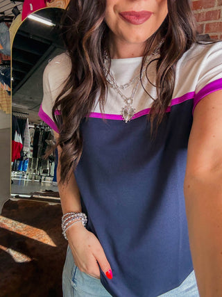 Laurie Color Block Top