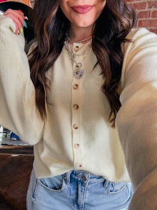 Daydream Striped Cardigan-Daisy