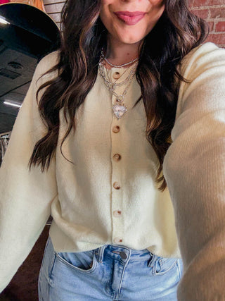 Daydream Striped Cardigan-Daisy