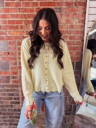 Daydream Striped Cardigan-Daisy