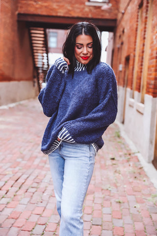 Rowan Sweater-Navy