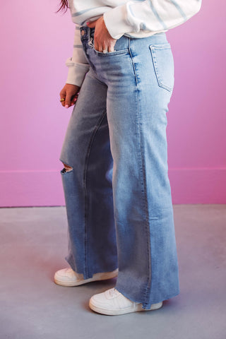 Rowan High Rise Wide Leg Denim