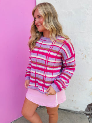 Emma Plaid Sweater