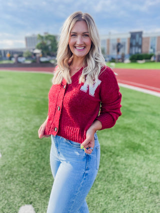 Nebraska Chenille Cropped Cardigan