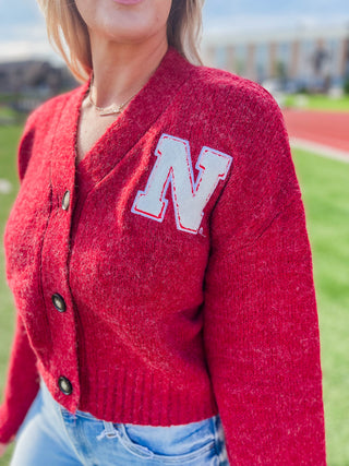 Nebraska Chenille Cropped Cardigan