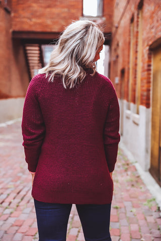 Ember Cardigan-Plum