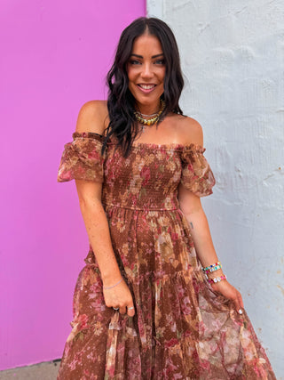 Margaret Floral Midi Dress