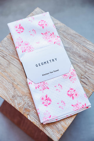 Petals Love Tea Towel-Geometry