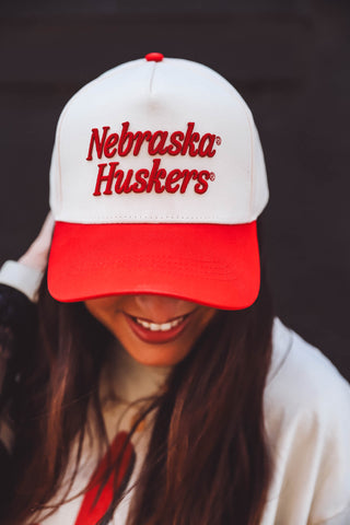 Nebraska Script Canvas Hat