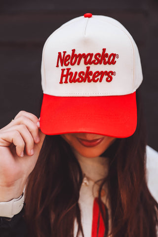 Nebraska Script Canvas Hat