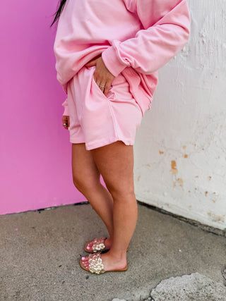 Slow Day Lounge Set-Pink